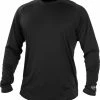 Rawlings LSRT Crew Neck Long Sleeve -Clothing &Apparel Shop 32030125 Rawlings LSRT black